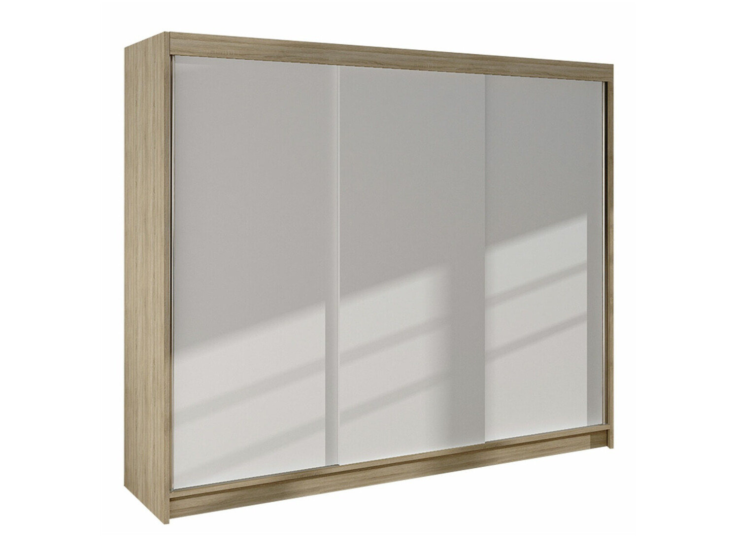 Garderobeskab Closico Durion II (Sonoma eg + Hvid)