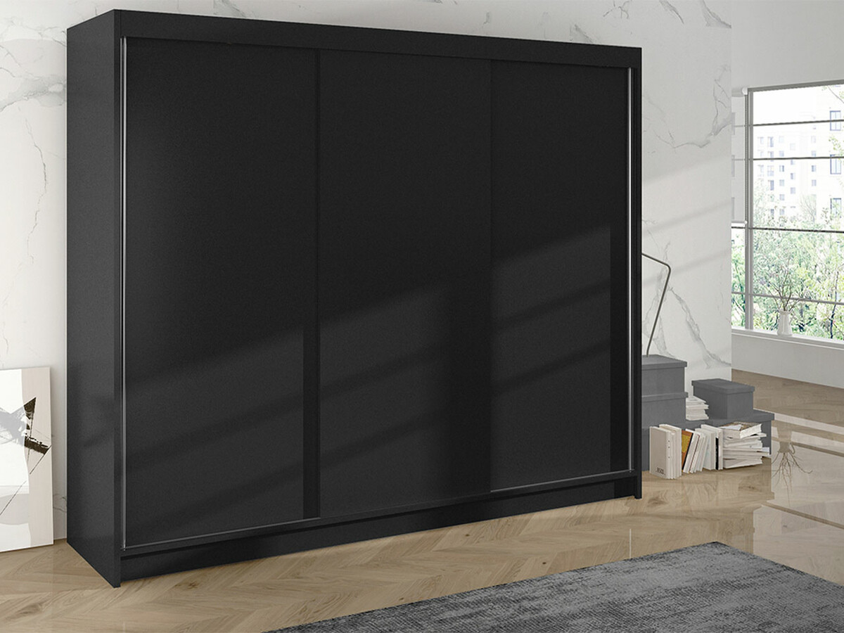 Garderobeskab Closico Durion II (Sort)