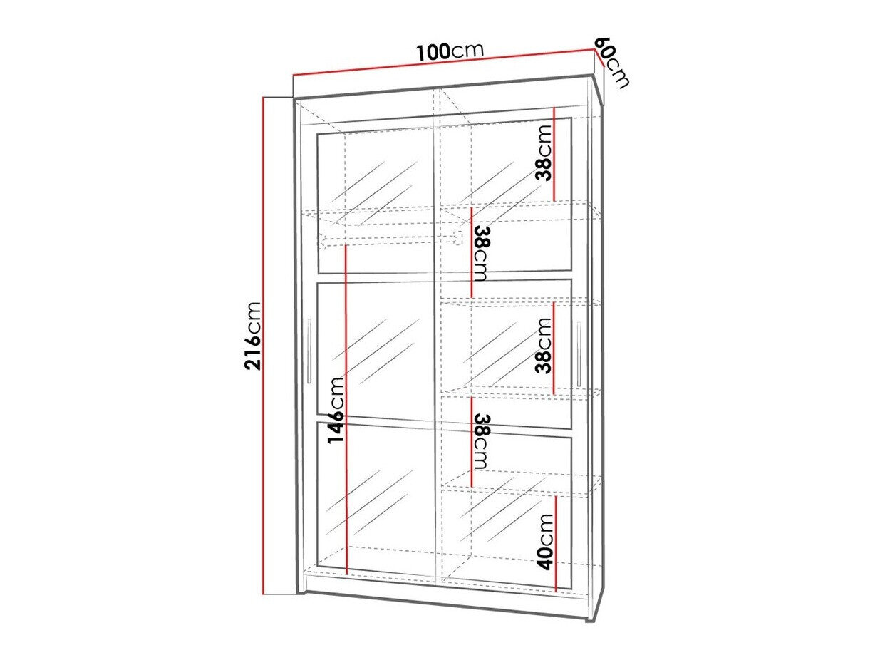 Garderobeskab Toledo 101 (Hvid)