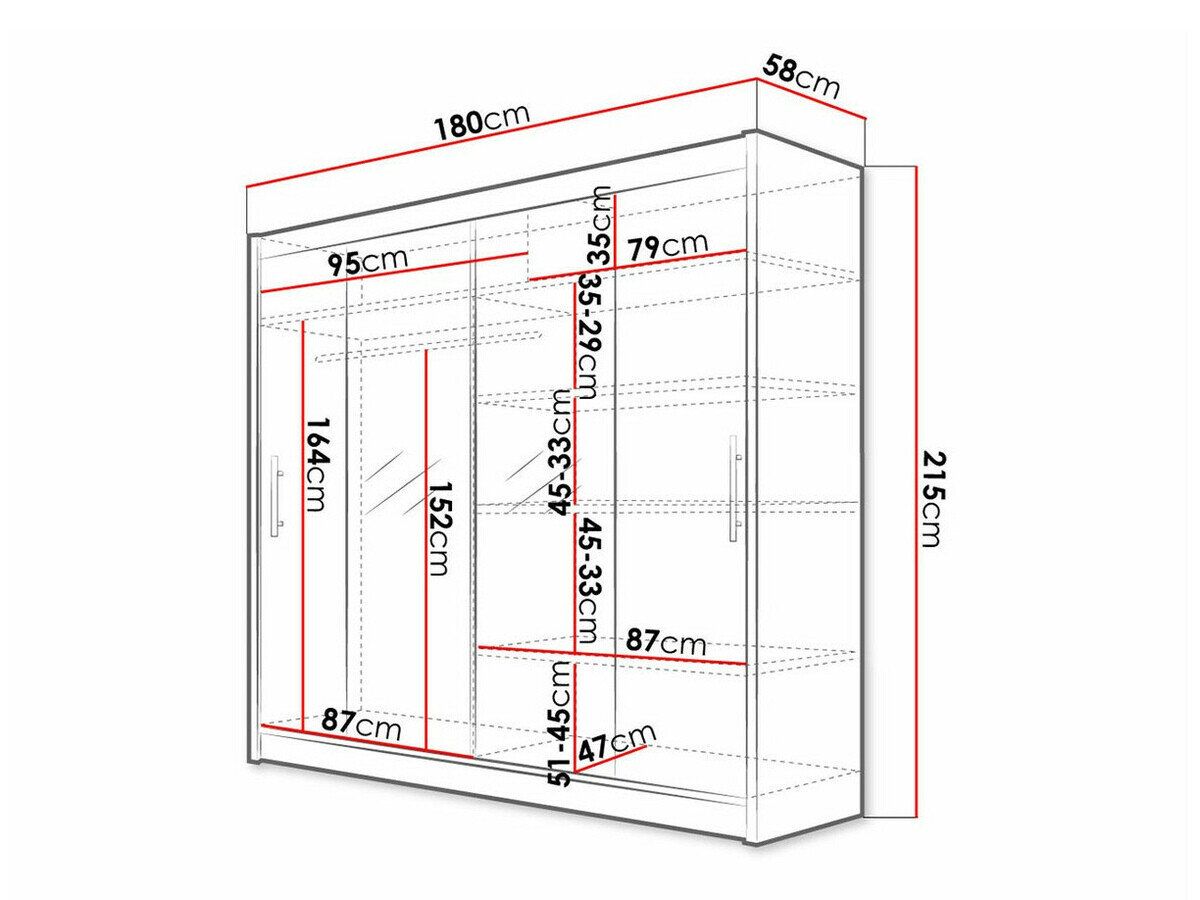 Garderobeskab Closico 123 (Sonoma eg)