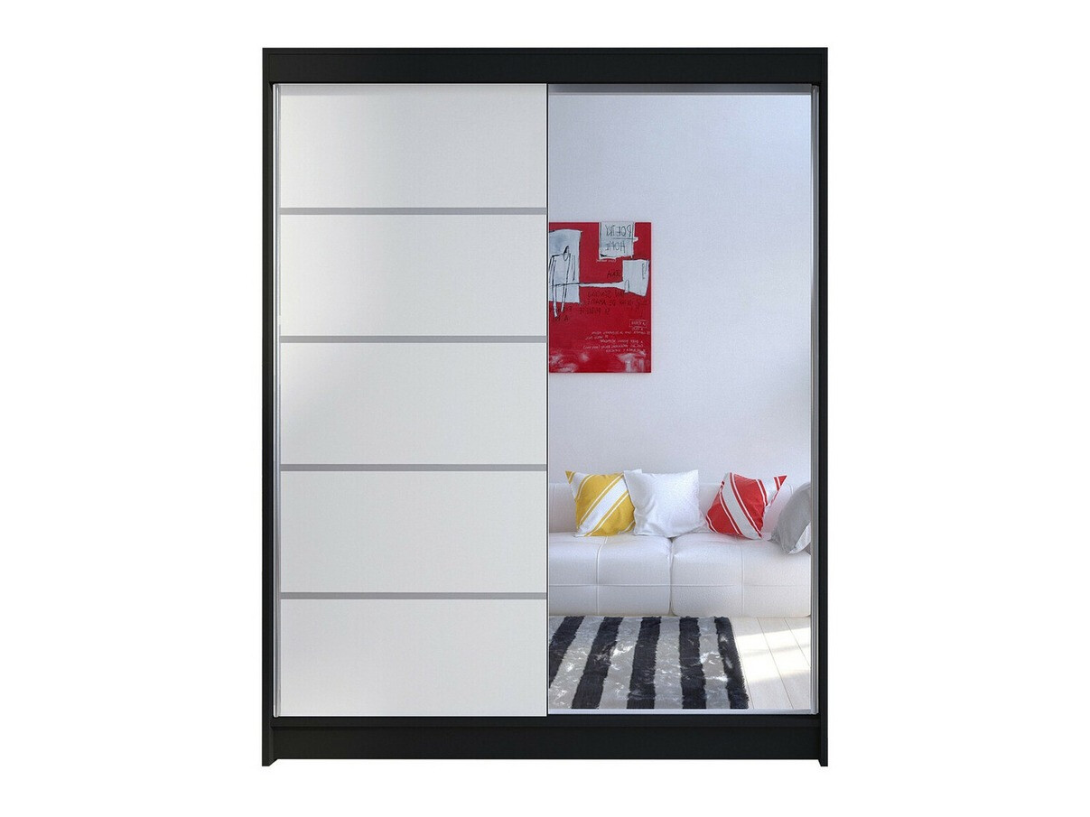 Garderobeskab Closico Vastor III (Sort + Hvid)