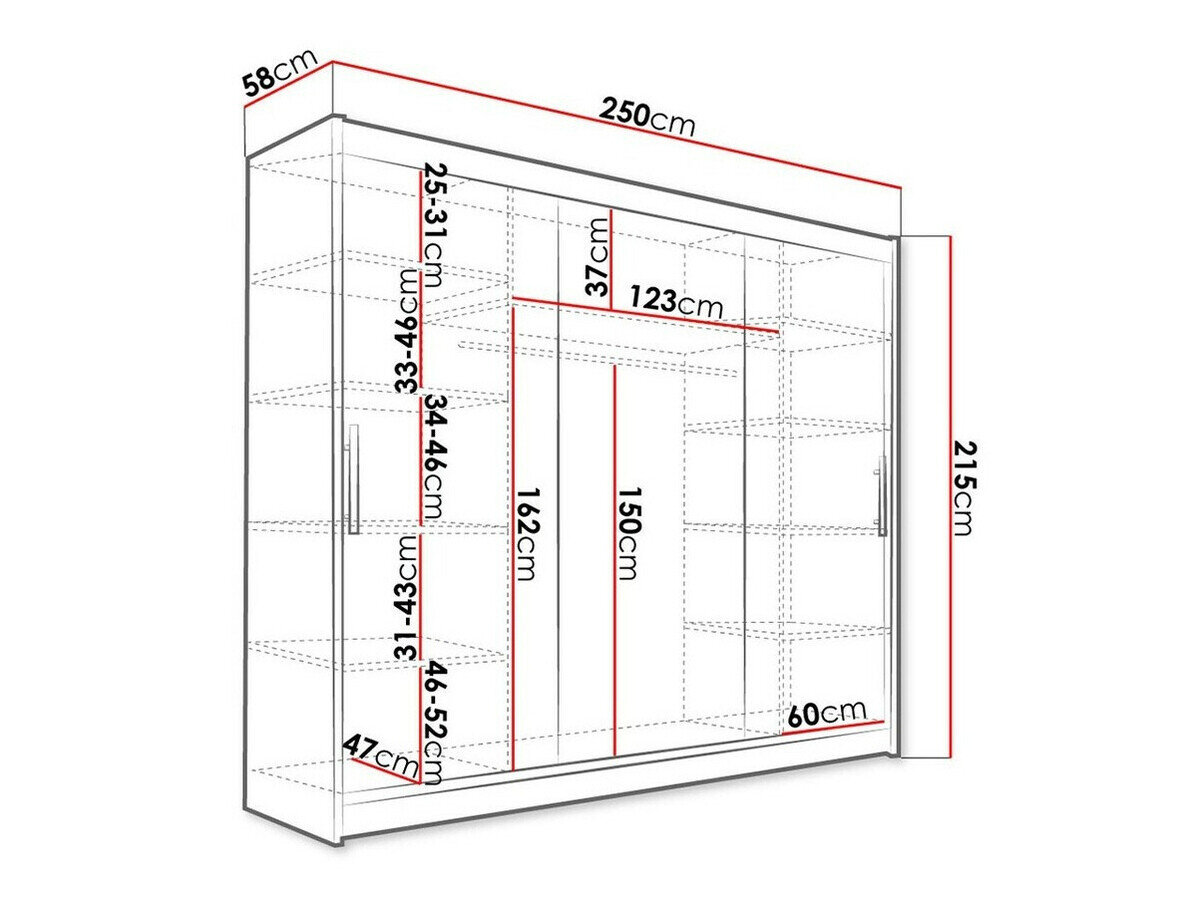 Garderobeskab Closico 118 (Hvid)