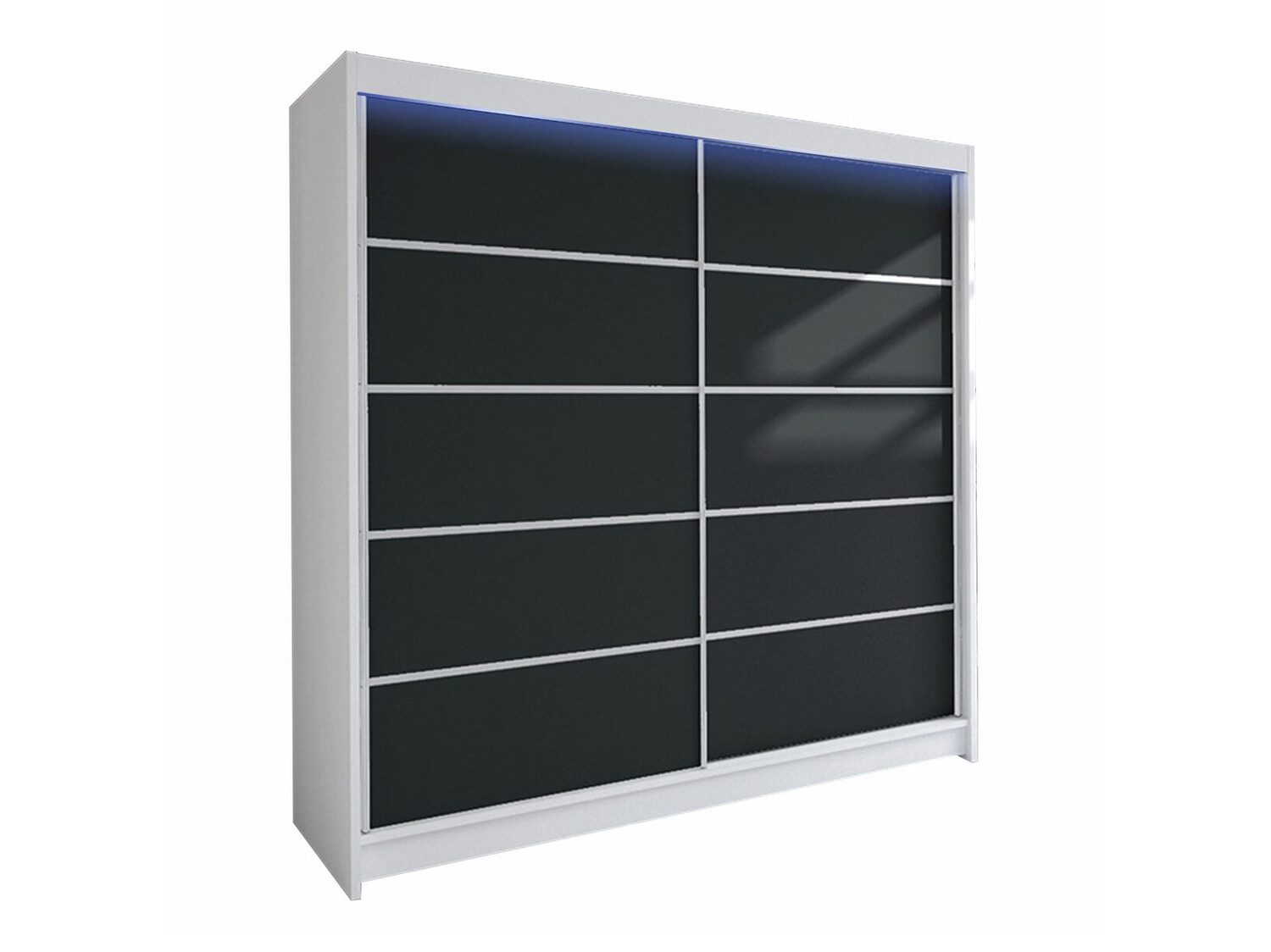 Garderobeskab Closico Cavaris IV (Hvid + Sort)