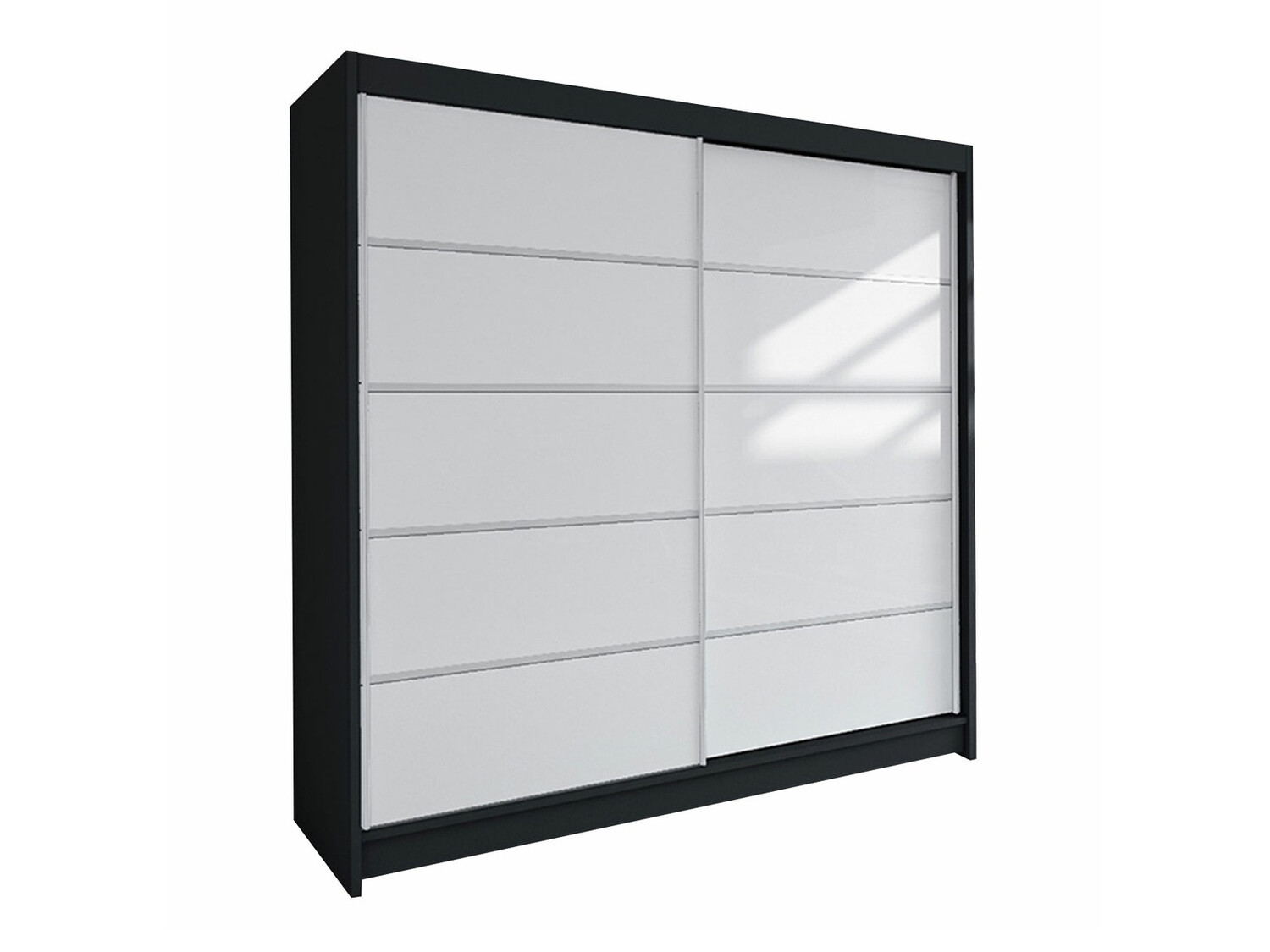 Garderobeskab Closico Cavaris IV (Sort + Hvid)