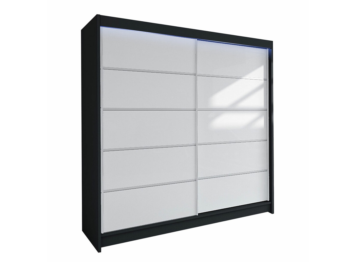 Garderobeskab Closico Cavaris IV (Sort + Hvid)