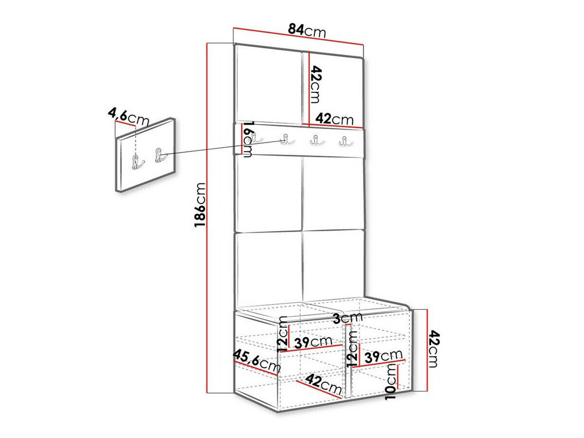 Entrésæt Hartford 267 (Grafit)