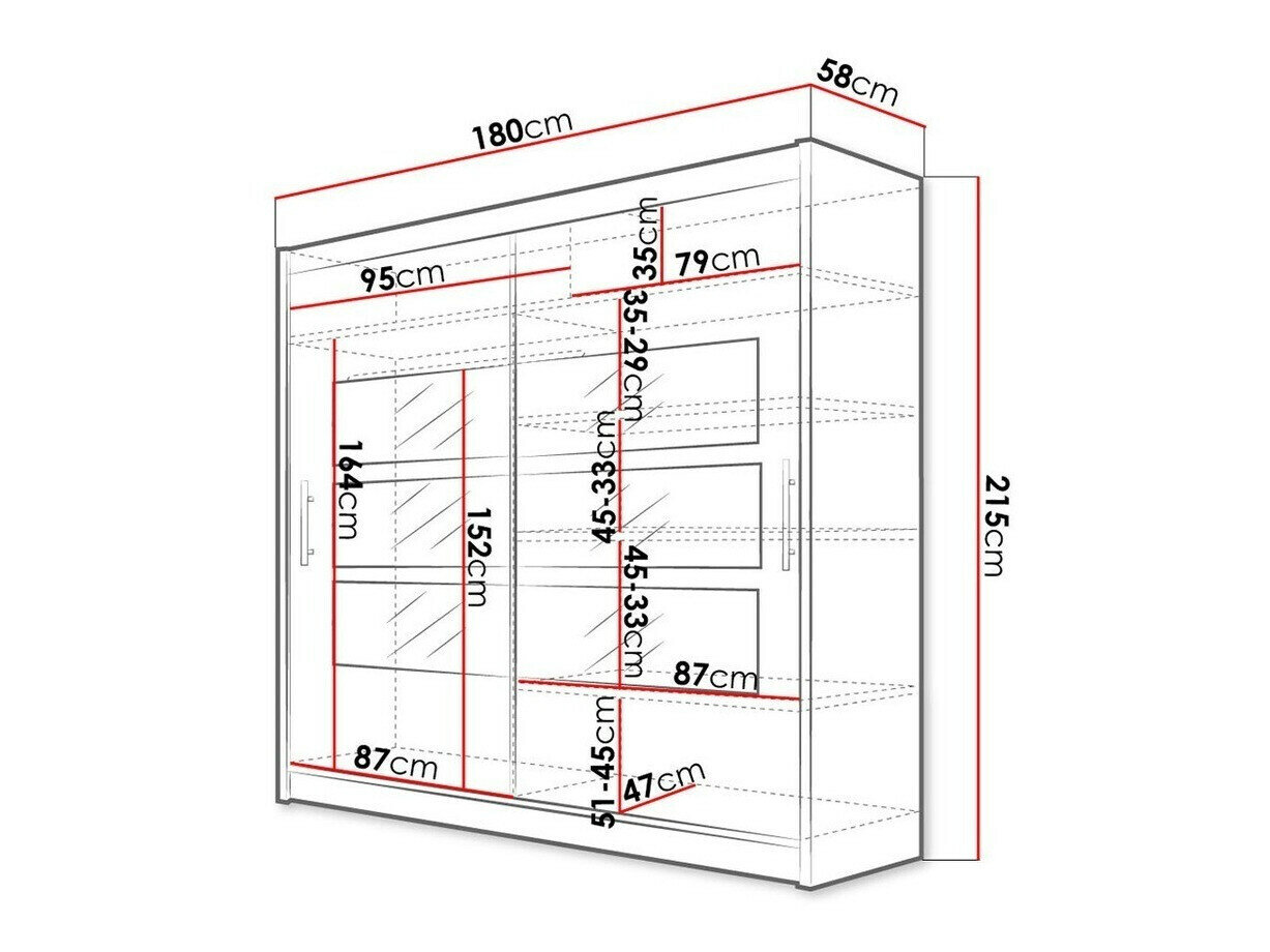 Garderobeskab Closico 101 (Sort)