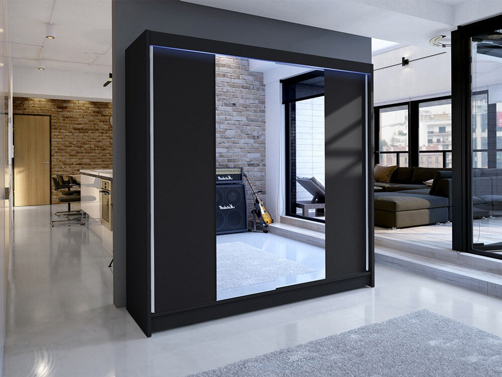 Garderobeskab Closico Cavaris II (Sort)