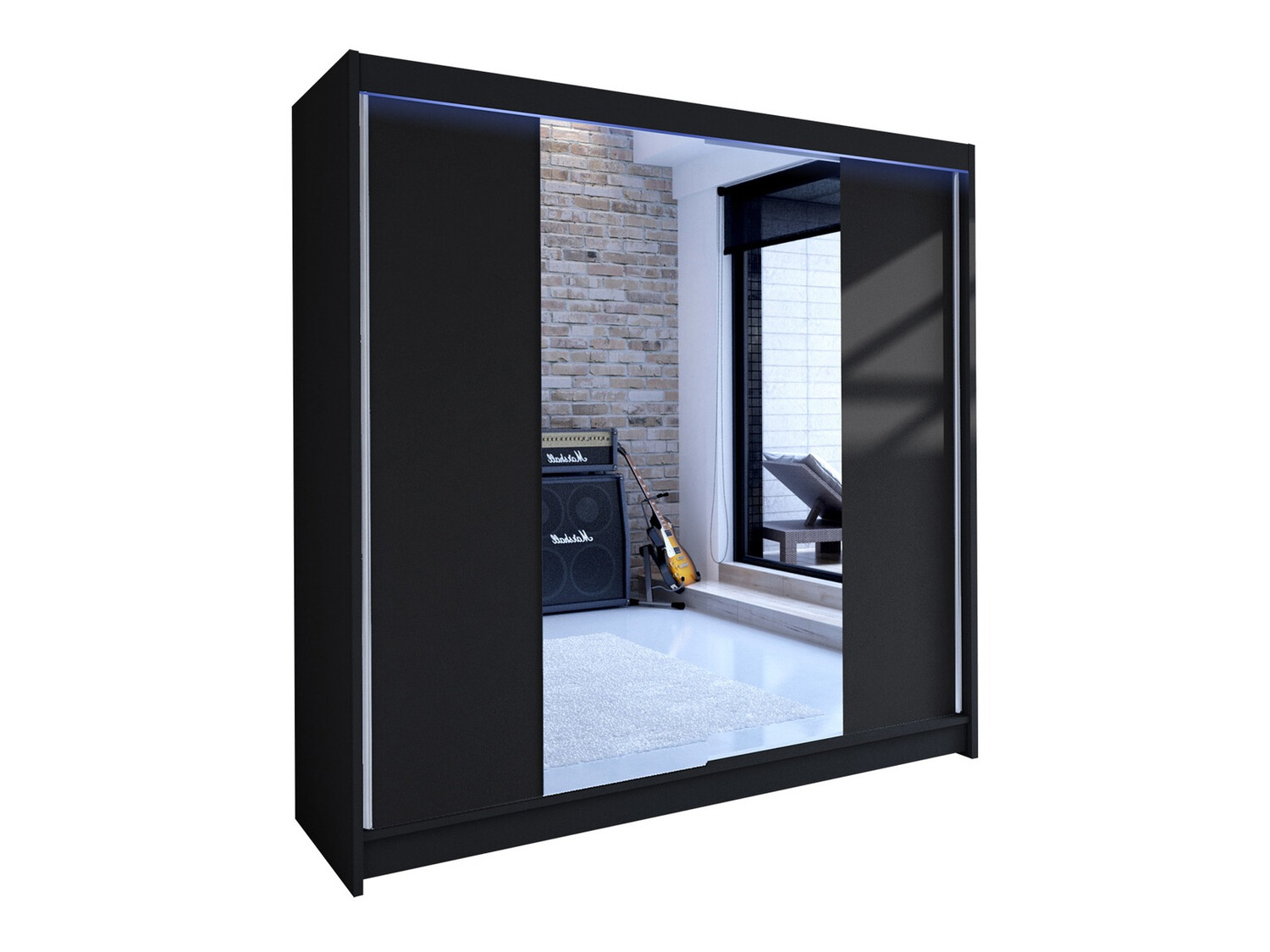 Garderobeskab Closico Cavaris II (Sort)
