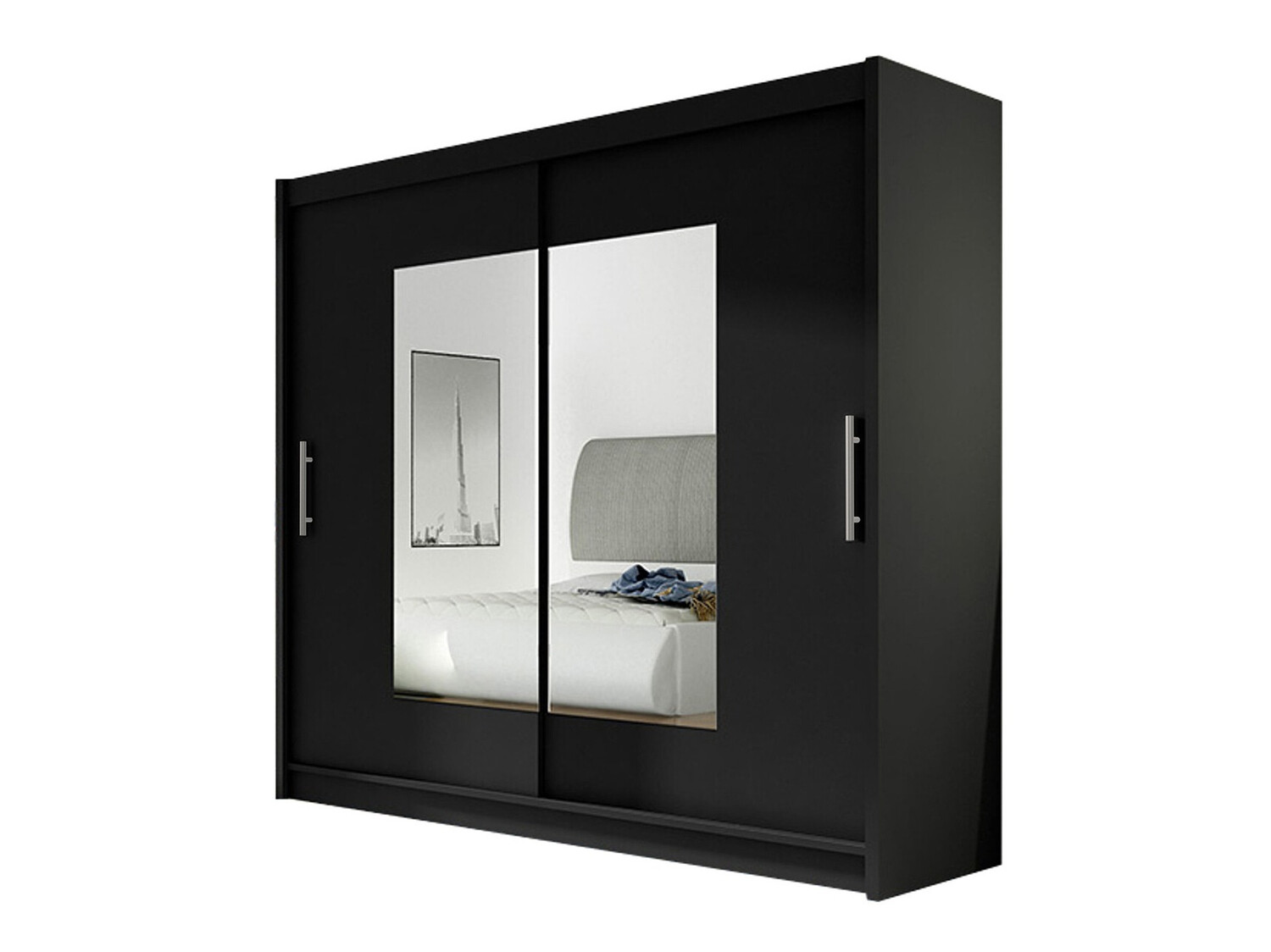 Garderobeskab Closico Pallor VII (Sort)