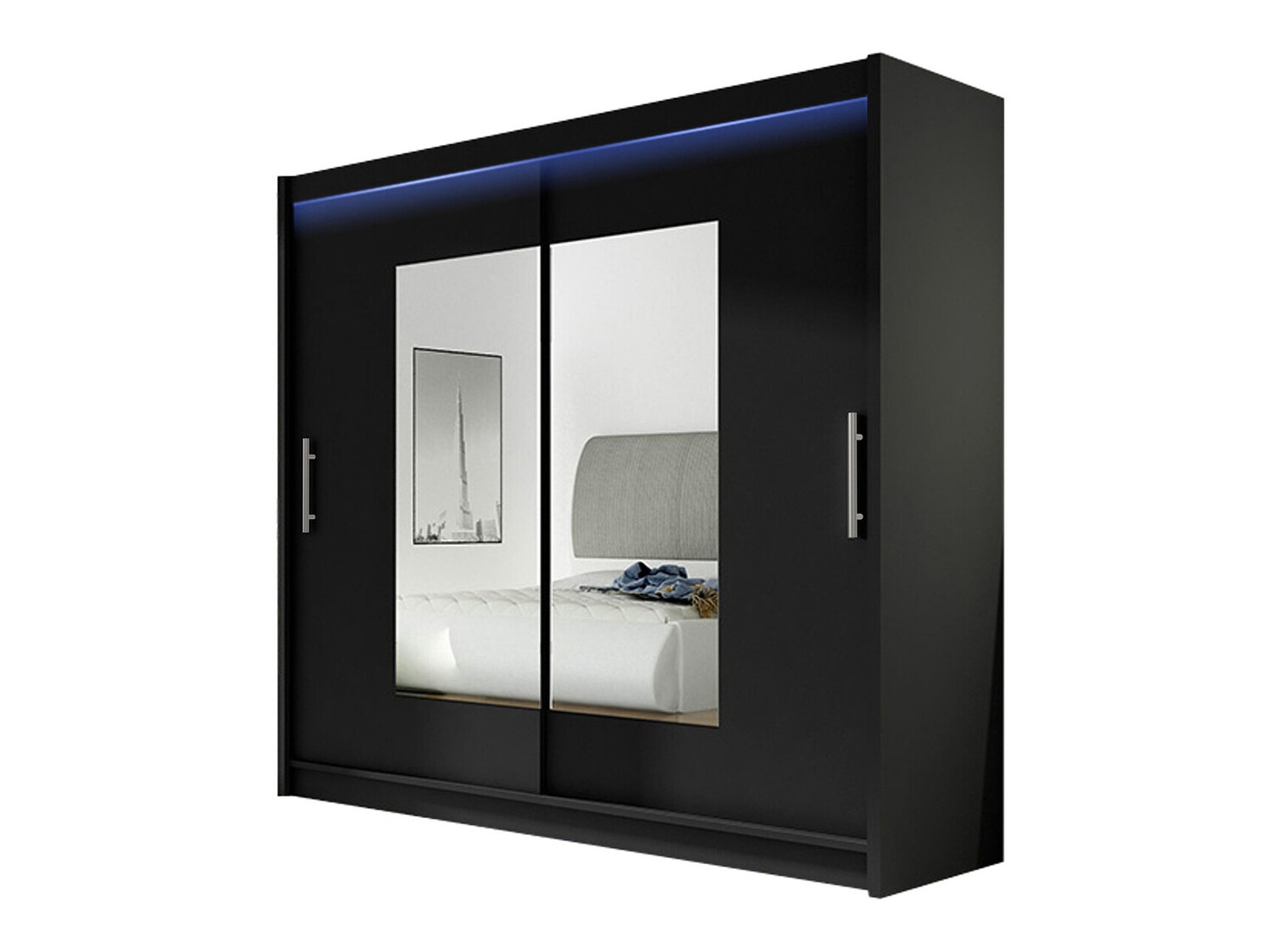 Garderobeskab Closico Pallor VII (Sort)