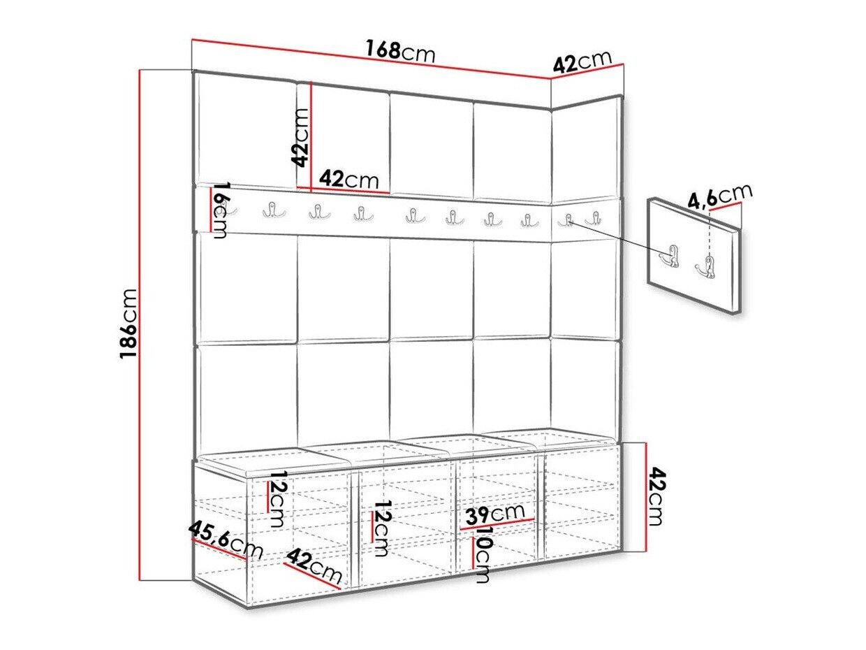 Entrésæt Hartford 265 (Artisan eg)