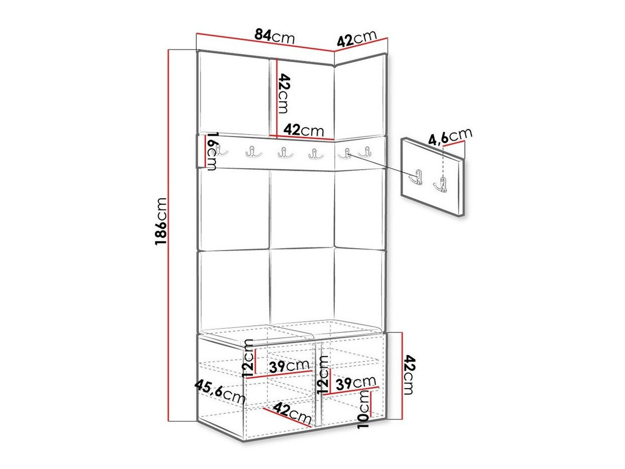 Entrésæt Hartford 264 (Artisan eg)