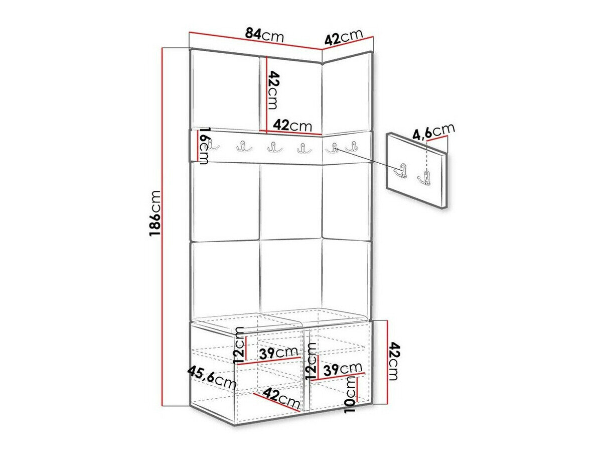 Entrésæt Hartford 264 (Hvid)