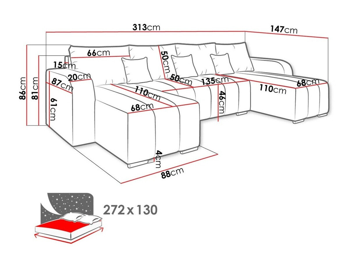 Hjørnesofa Muncie 108 (Manila 04)