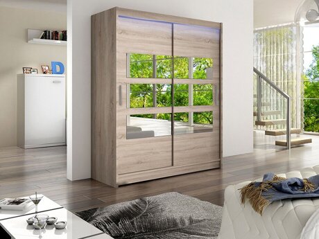 Garderobeskab Closico 157 (Trøffel egetræ)