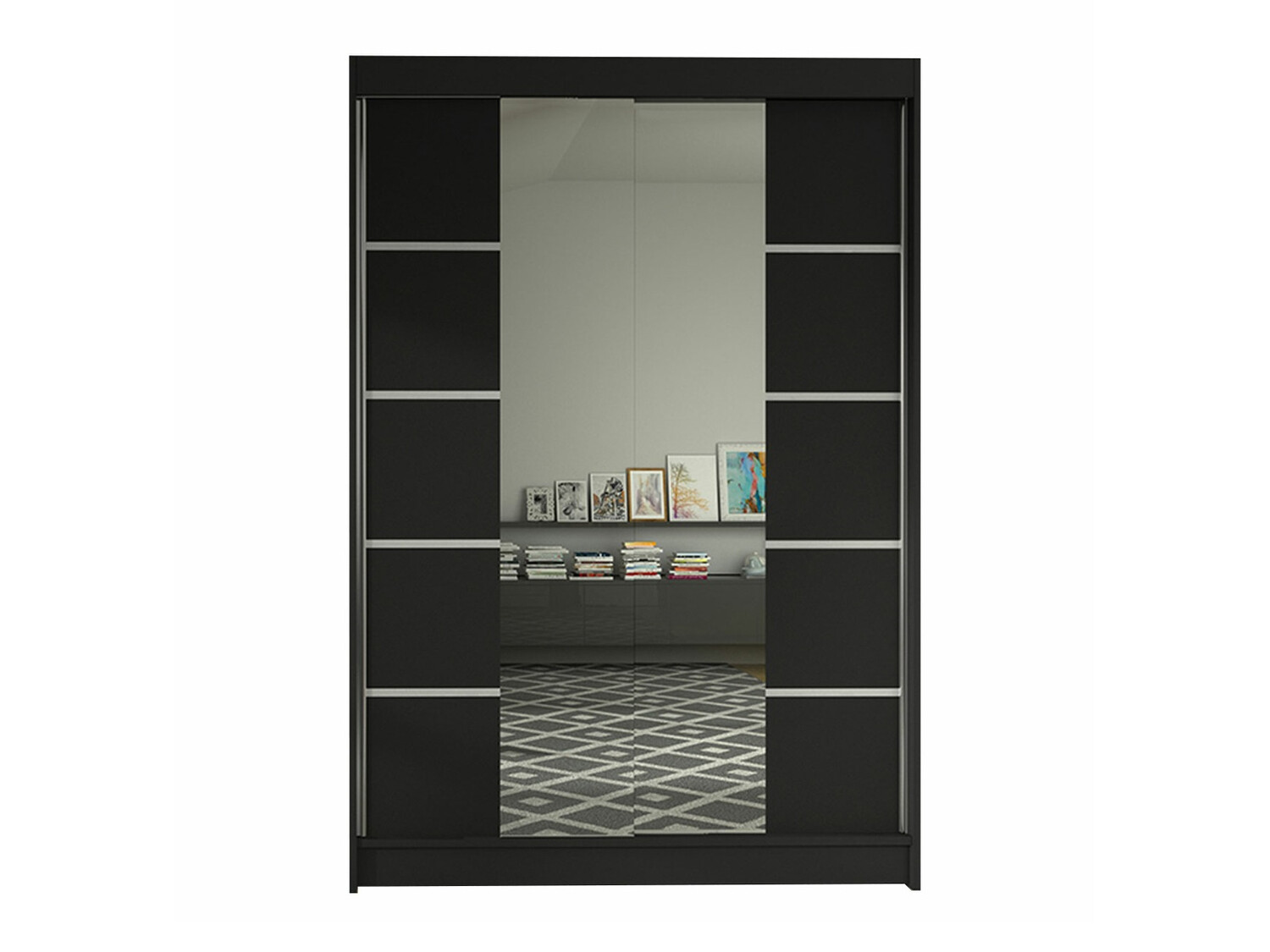 Garderobeskab Closico Salvor V (Sort)