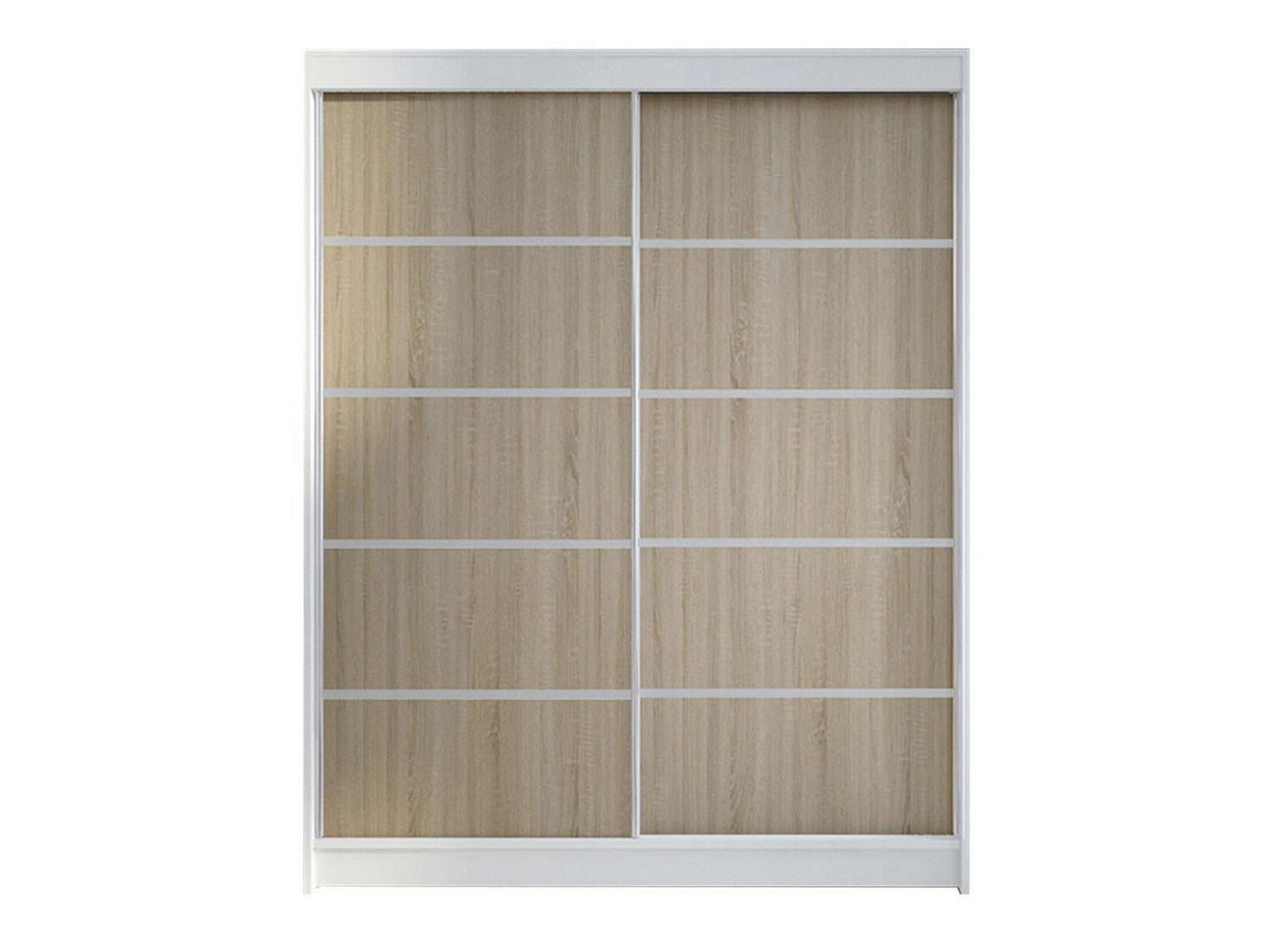 Garderobeskab Closico Vastor IV (Hvid + Sonoma eg)