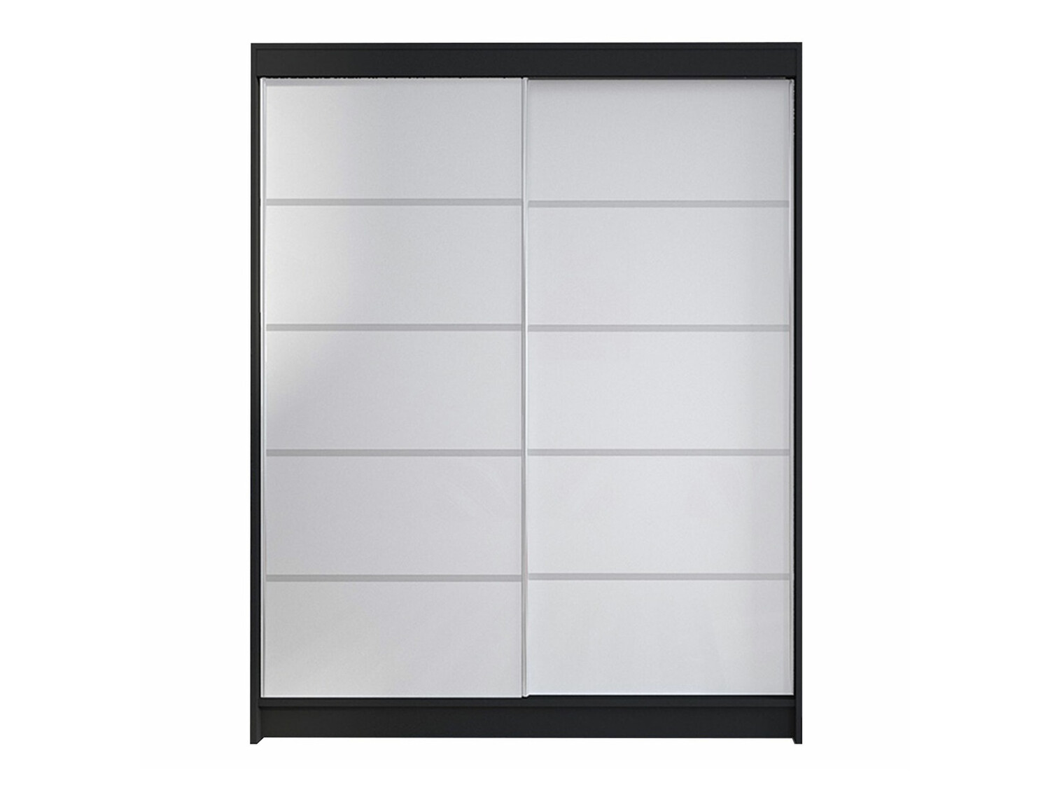 Garderobeskab Closico Vastor IV (Sort + Hvid)