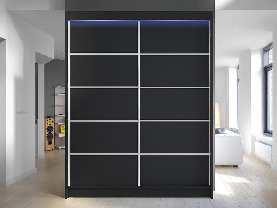 Garderobeskab Closico Vastor IV (Sort)