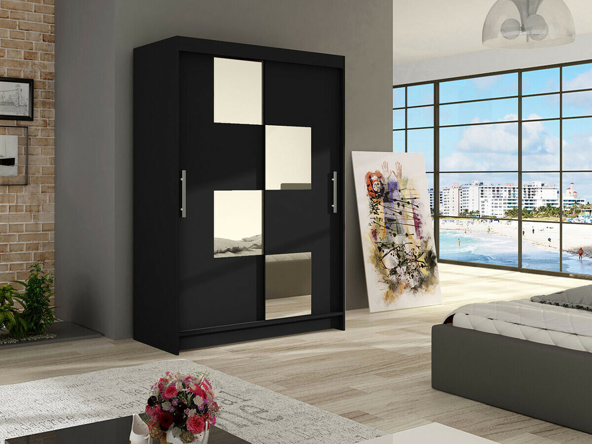 Garderobeskab Closico Pacron III (Sort)