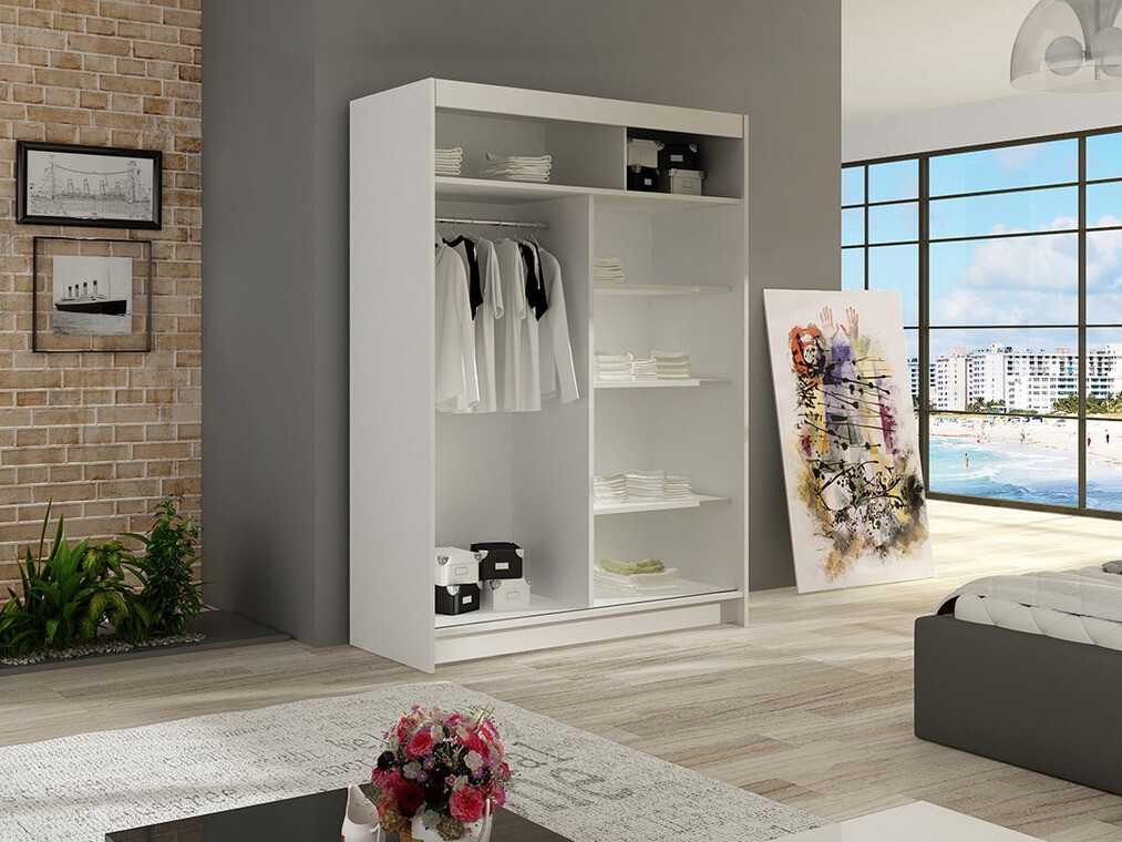 Garderobeskab Closico Pacron V (Hvid)