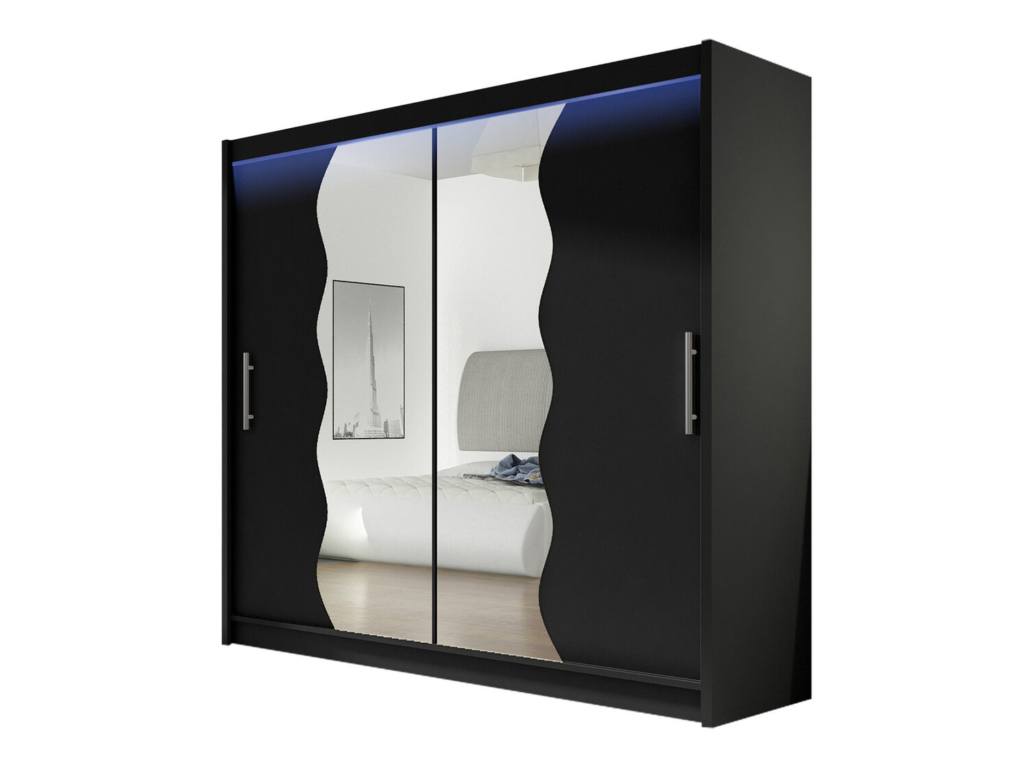 Garderobeskab Closico Pallor X (Sort)