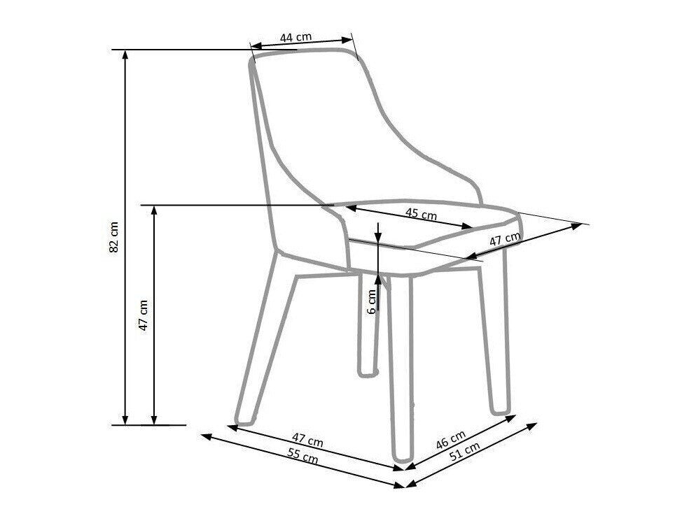 Stol Houston 577 (Fløde + Egetræ)