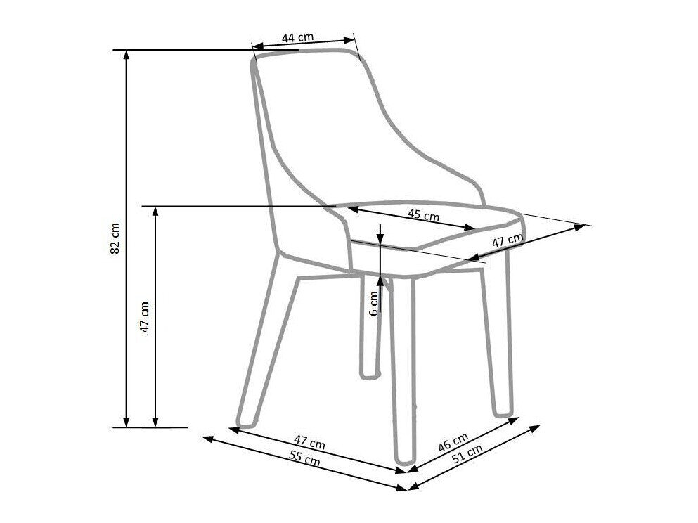 Stol Houston 577 (Grå + Sonoma eg)