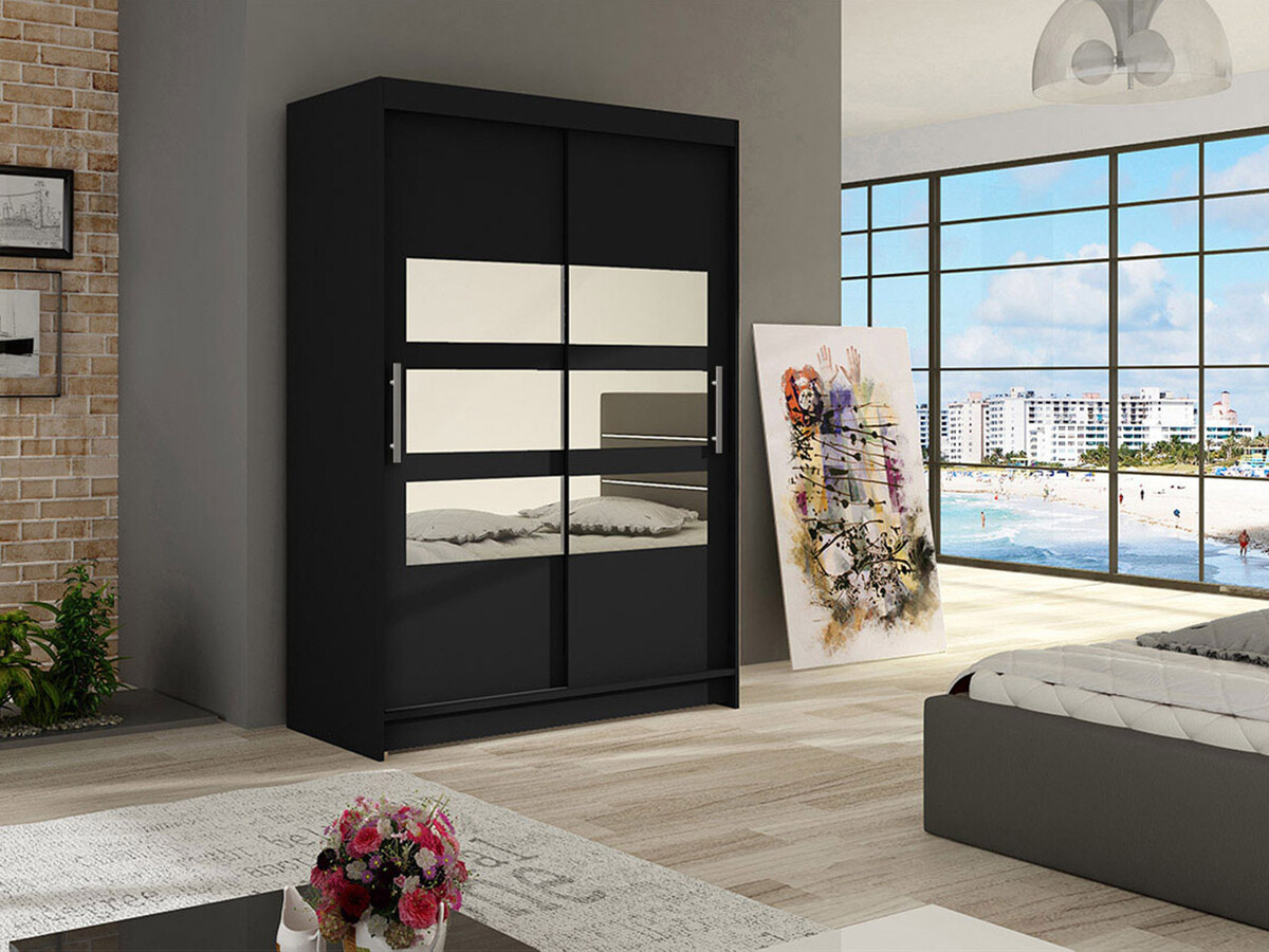 Garderobeskab Closico Pacron V (Sort)
