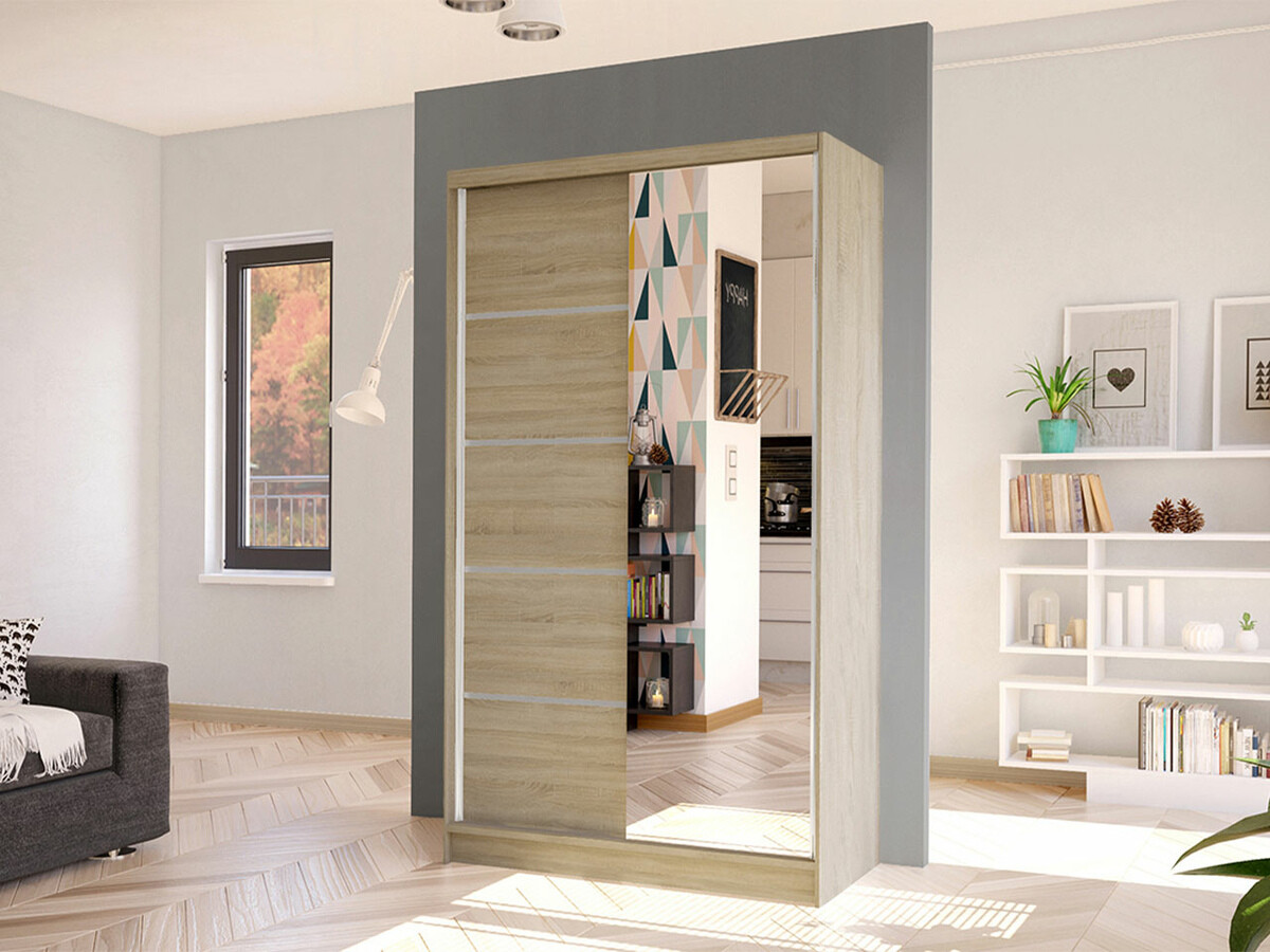 Garderobeskab Closico Fractor III (Sonoma eg)