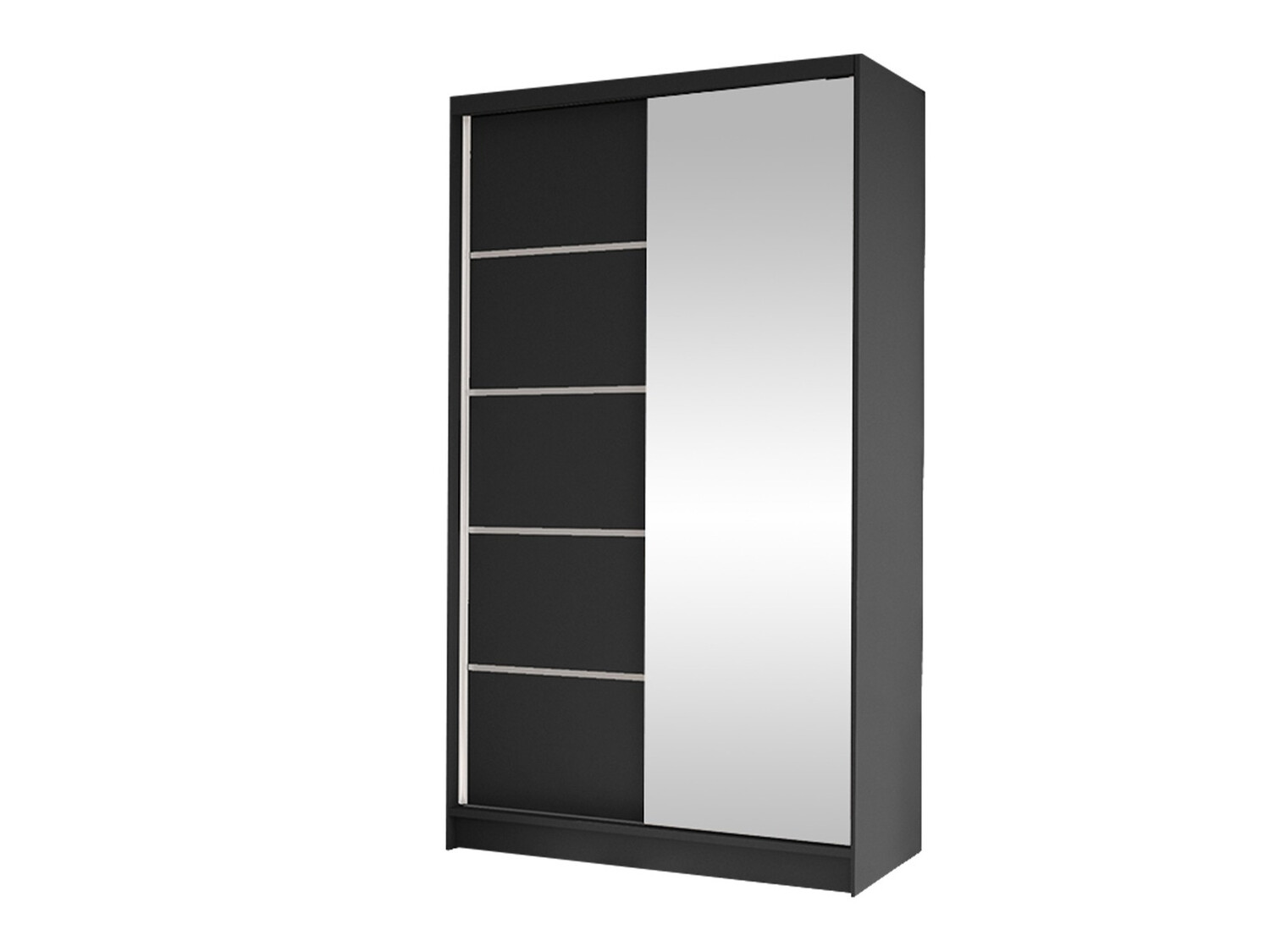 Garderobeskab Closico Fractor III (Sort)