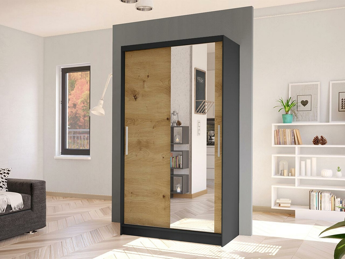 Garderobeskab Closico Structor VI (Sort + Artisan eg)