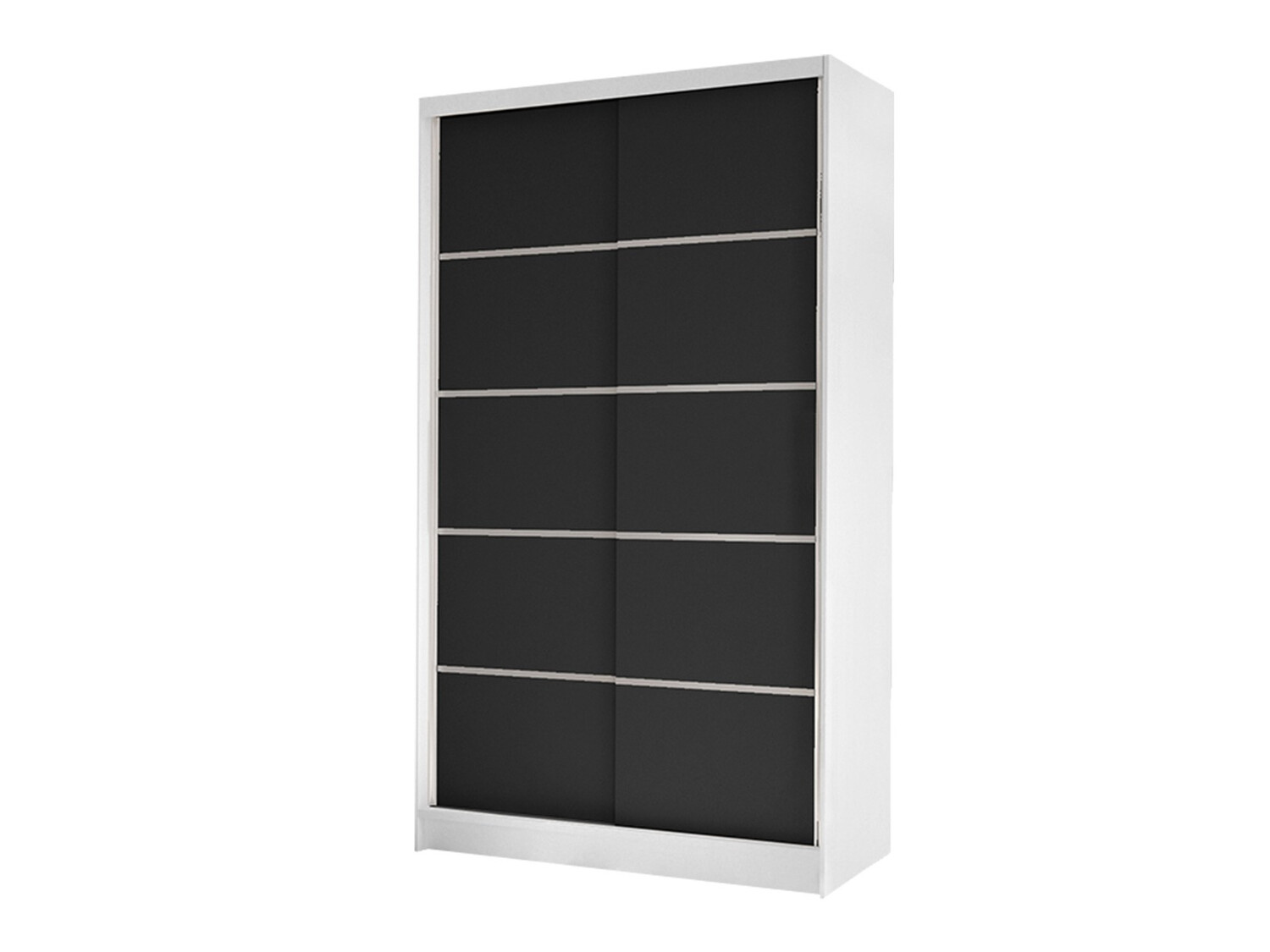 Garderobeskab Closico Fractor IV (Hvid + Sort)