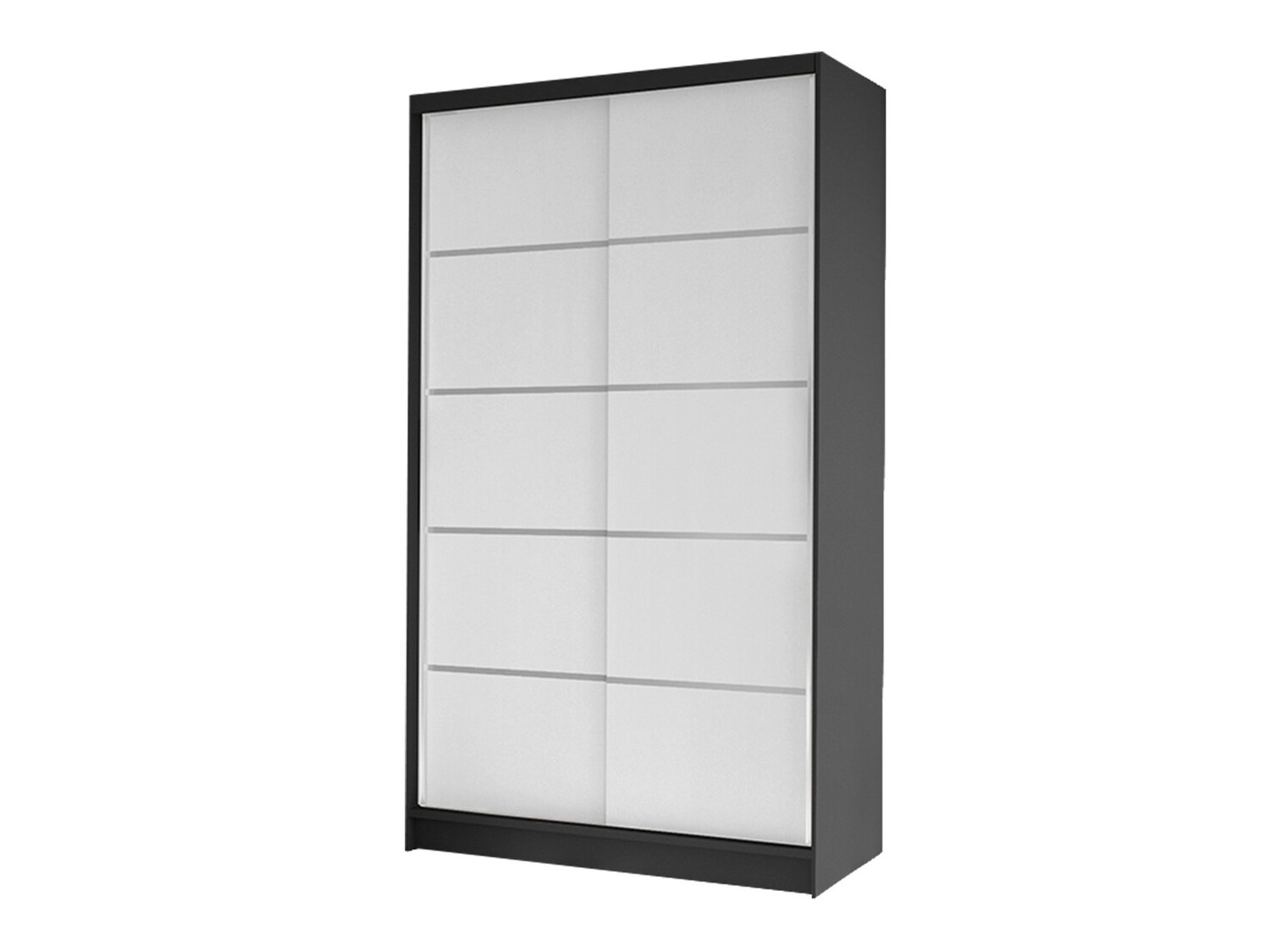 Garderobeskab Closico Fractor IV (Sort + Hvid)