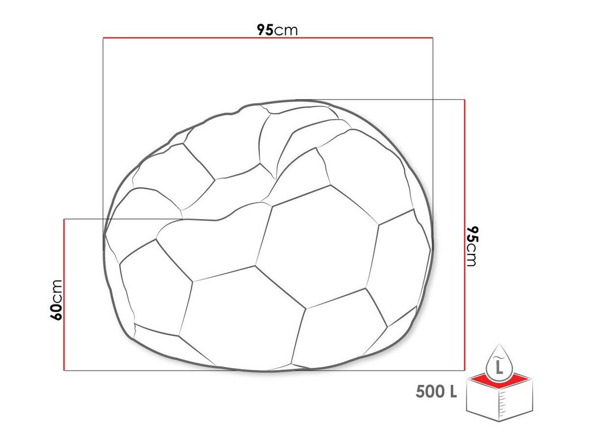 Sækkestol Comfivo 287 (Blå + Hvid)