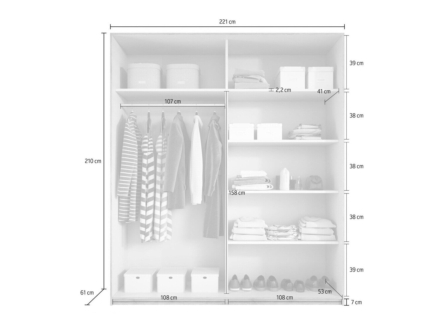 Garderobeskab Levruvu 102