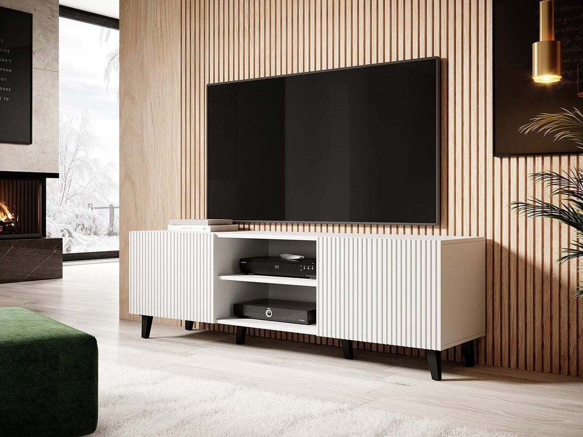 TV-bord Dicto (Hvid + Sort)