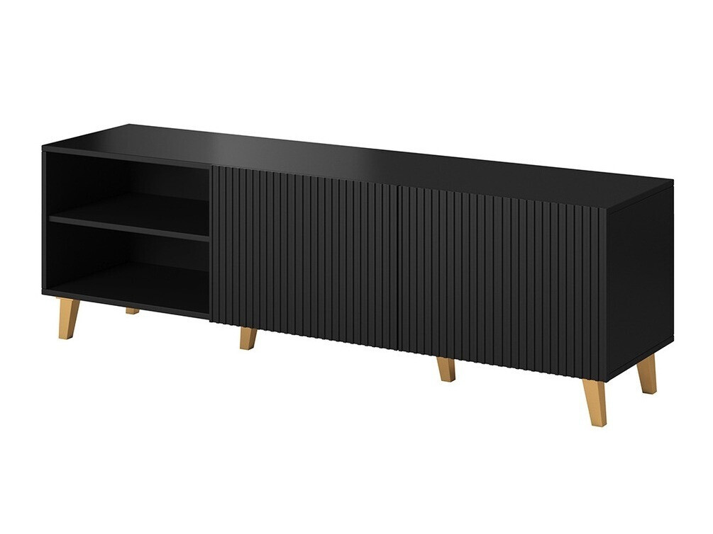TV-bord Dicto (Sort + Gylden)