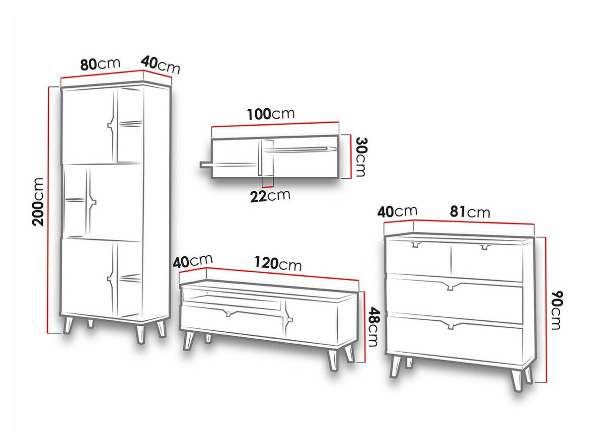 Stuemøbelsæt Etrmoru 146