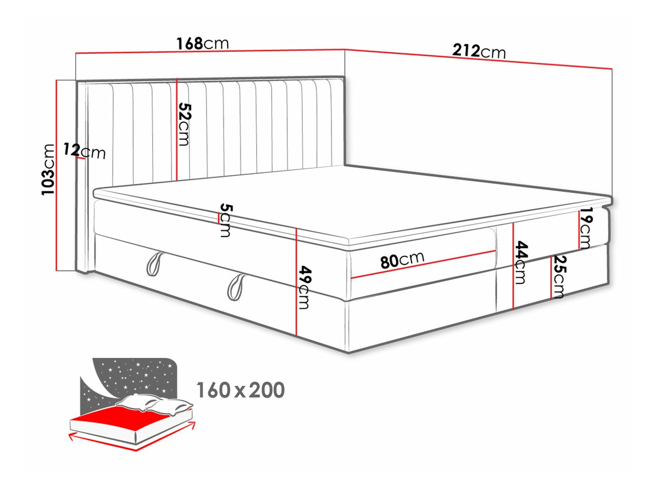 Kontinentalseng ComfiDream Odelra (Gylden eg + Soro 24)