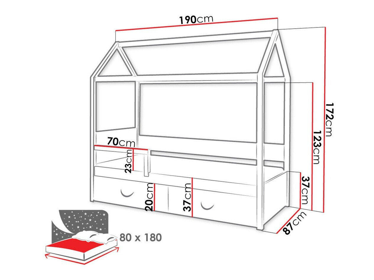 Seng Henderson 132 (Grafit + Hvid)