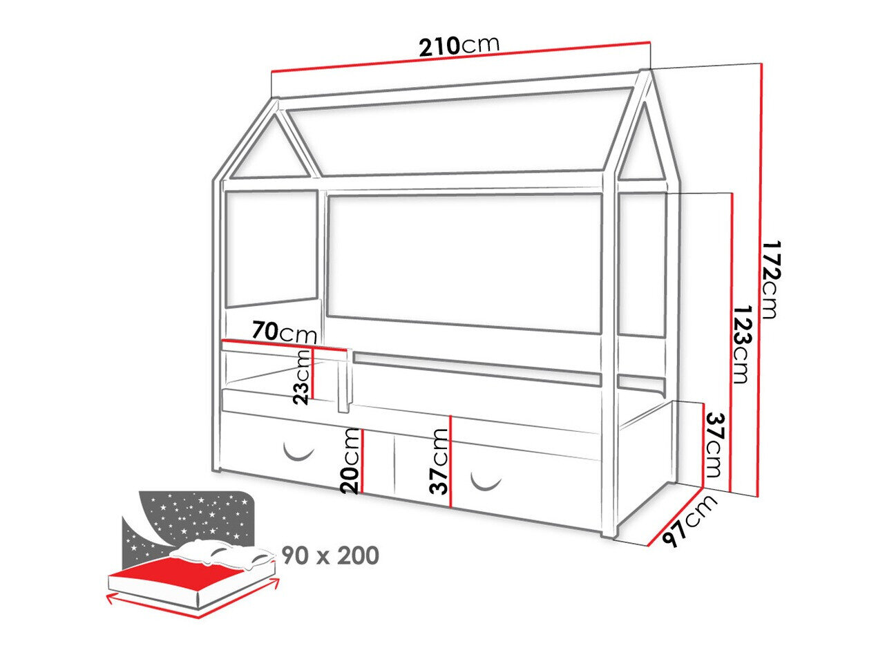 Seng Henderson 132 (Grafit + Hvid)