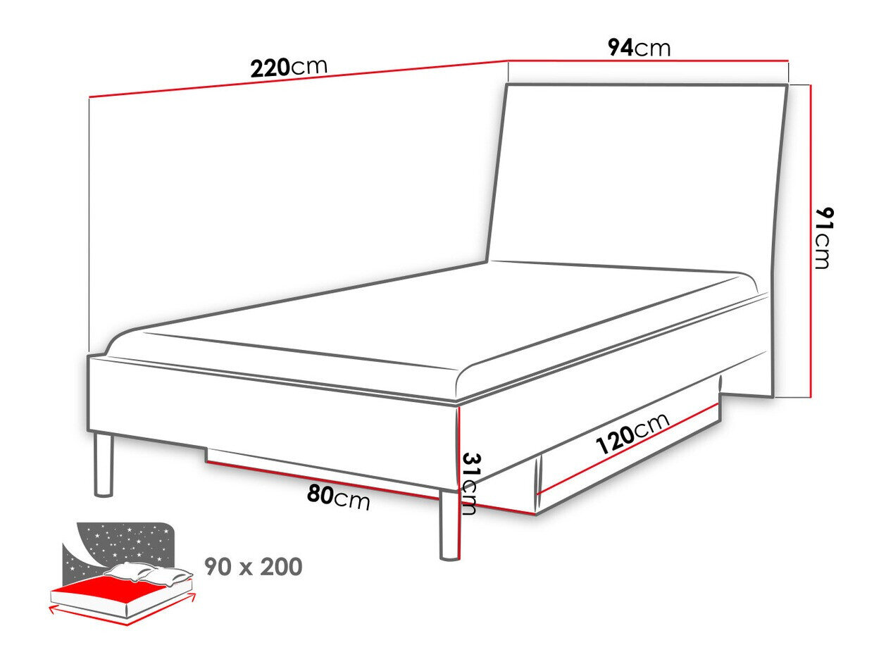 Seng Salmere 102 (Hvid + Glossy pink)