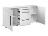 Kommode Ophsalu 108 (Hvid + Glansfuld hvid)