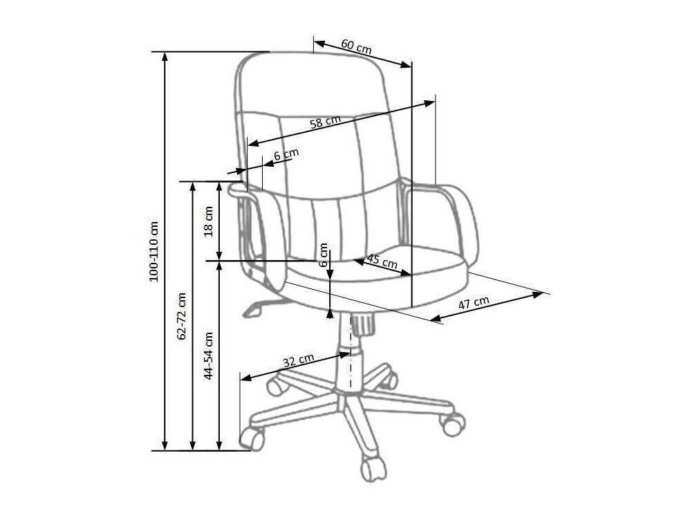 Kontorstol Houston 594 (Sort)