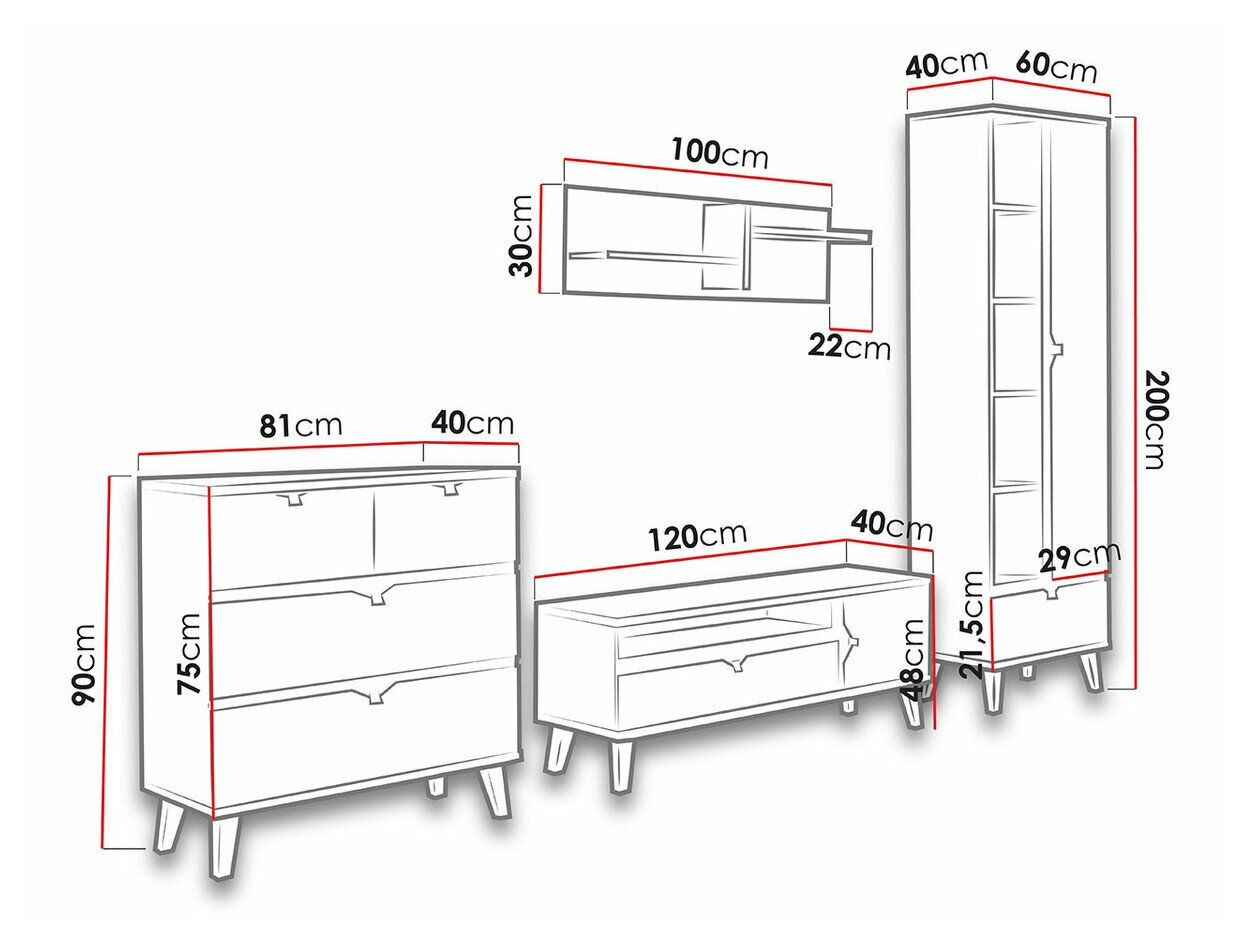 Stuemøbelsæt Etrmoru 144