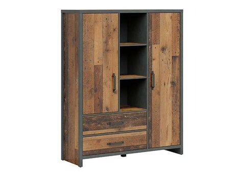 Reol Belsera 107 (Brun + Matera grå)