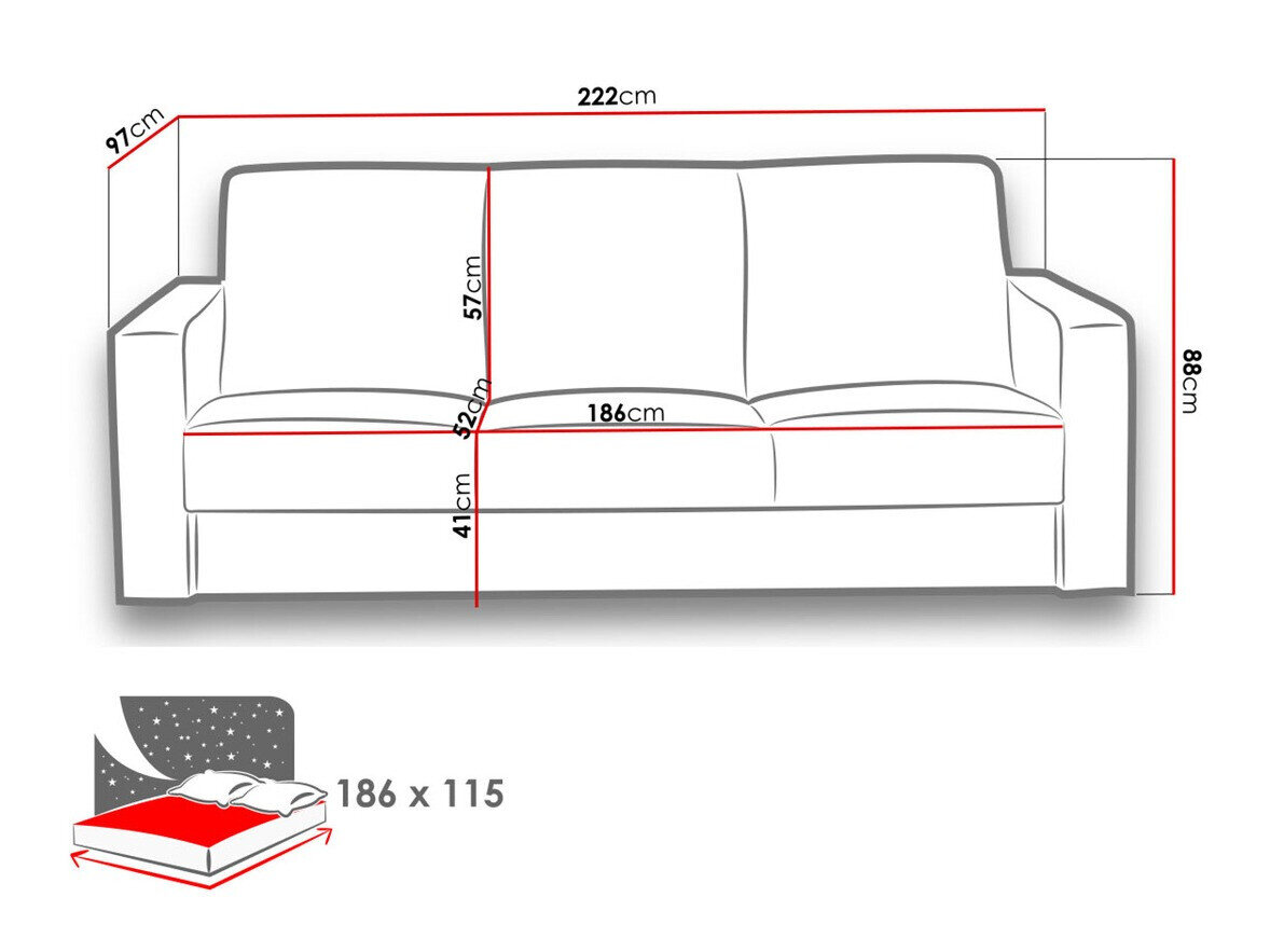 Sovesofa Tolveli 103
