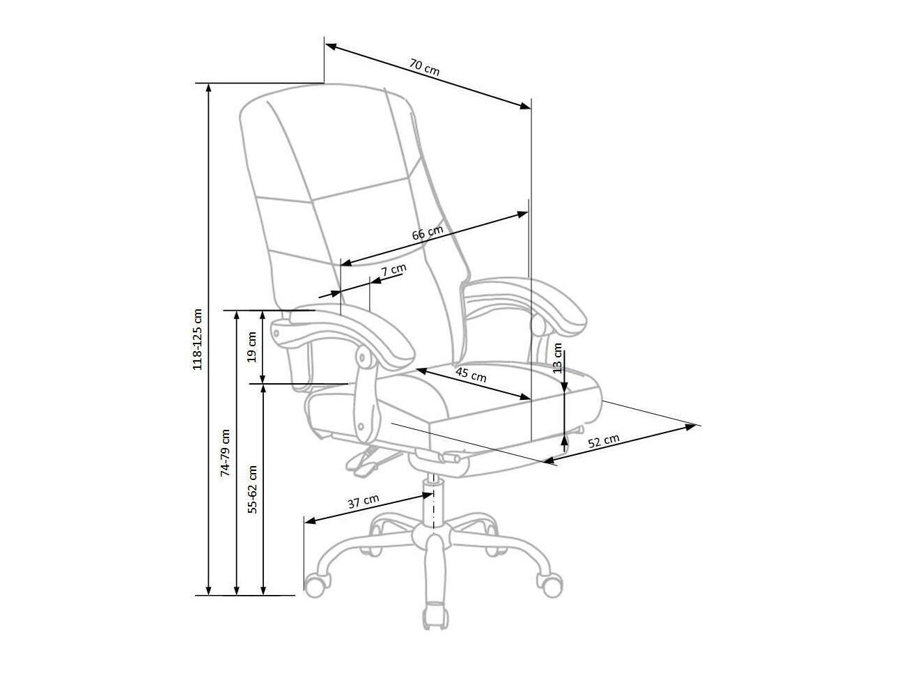 Kontorstol Houston 437